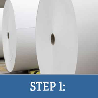 Step1: Slitting Rolls of Non Woven Material for Wipes